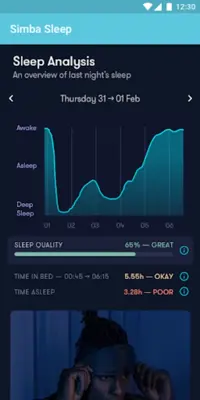 Simba Sleep android App screenshot 4